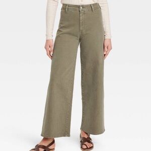 NWT Women's High-Rise Sailor Wide Leg Ankle Jeans - Universal Thread